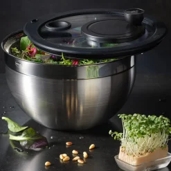 Rösle Bestseller|Weihnachtsmenü|Salatschleuder 24 cm edelstahl