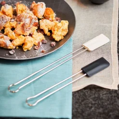 Teigschaber 20 cm Silikon schwarz<Rösle New