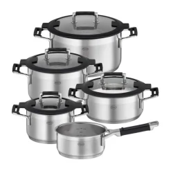 Rösle Bestseller|Topf-Set 5-tlg. Silence Pro schwarz