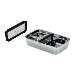 Trennsteg zur Dose mit 1,0 l Flexx 2Go edelstahl<Rösle Online