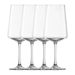 Rotweinglas 4-tlg. MioVino mit Moussierpunkt klar<Schott Zwiesel