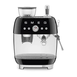 Espressomaschine mit Mahlwerk EGF03 2 Tassen 1650 50’s Style schwarz<Smeg Discount