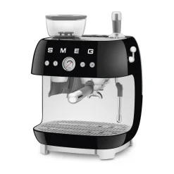Espressomaschine mit Mahlwerk EGF03 2 Tassen 1650 50’s Style schwarz<Smeg Discount