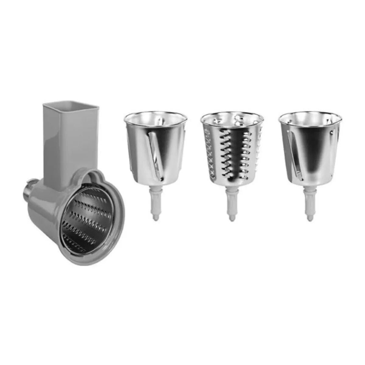 Smeg Kochwelt Entdecken|Küchenmaschinen|Gemüseschneider-Set für Küchenmaschinen 4-tlg. edelstahl