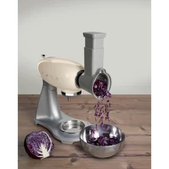 Smeg Kochwelt Entdecken|Küchenmaschinen|Gemüseschneider-Set für Küchenmaschinen 4-tlg. edelstahl