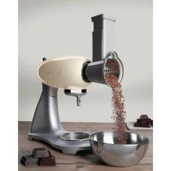 Smeg Kochwelt Entdecken|Küchenmaschinen|Gemüseschneider-Set für Küchenmaschinen 4-tlg. edelstahl