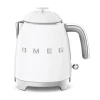 Smeg Kochwelt Entdecken|Wasserkocher|Mini-Wasserkocher 0,8 l 1400 W 50’s Style weiss