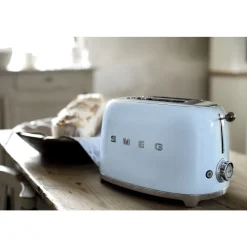 Smeg Kochwelt Entdecken|Weihnachten|2-Schlitz-Toaster TSF01 950 W 50's Style pastellblau