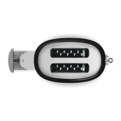 2-Schlitz-Toaster TSF01 950 W 50's Style schwarz<Smeg Hot