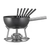 Fonduegarnitur 23 cm Aluminium Induktion schwarz<Spring New
