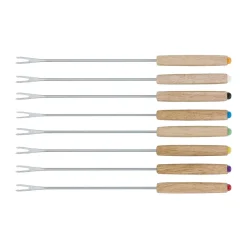 Spring Silvesterparty|Winterküche|Fondue-Garnitur 12-tlg. Saas-Fee rot