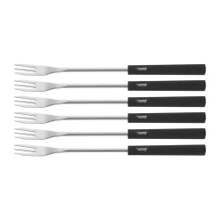 Käsefonduegabeln 6er-Set Basic schwarz<Spring Online