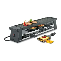 Raclette für 4 55x12x11 cm Compact schwarz<Spring
