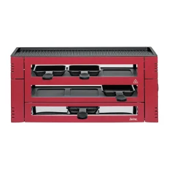 Raclette Pizza für 6 46x16x21 cm rot<Spring Hot