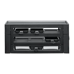 Raclette Pizza für 6 46x22x16 cm schwarz<Spring Discount