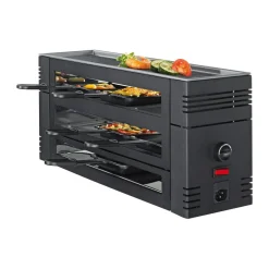 Raclette Pizza für 6 46x22x16 cm schwarz<Spring Online