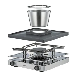 Raclette/Fondue für 8 31x34x17 cm Classic edelstahl<Spring Sale