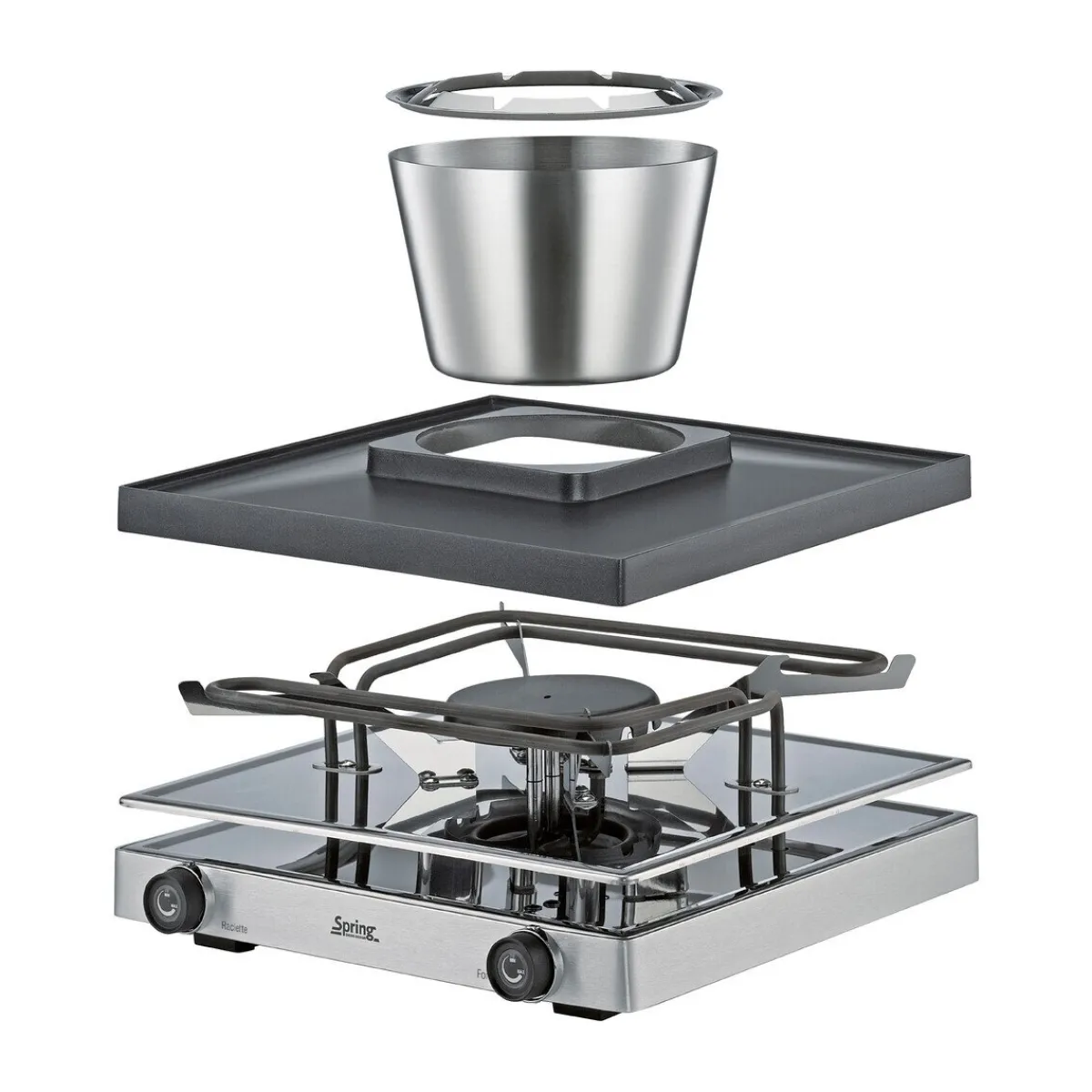 Raclette/Fondue für 8 31x34x17 cm Classic edelstahl<Spring Sale