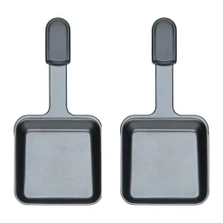 Raclette-Pfännchen zu Raclette Pizza für 6 2er-Set anthrazit<Spring New