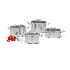 Spring Kochwelt Entdecken|Töpfe|Topf-Set 4-tlg. Brigade Basic silber