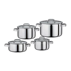 Spring Kochwelt Entdecken|Töpfe|Topf-Set 4-tlg. Finesse2+ silber