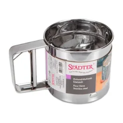 Städter Weihnachtsbäckerei|Weihnachtsbäckerei|Einhand-Mehlsieb Edelstahl