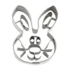 Präge-Ausstecher Hasengesicht 5,5 cm silber<Städter Clearance