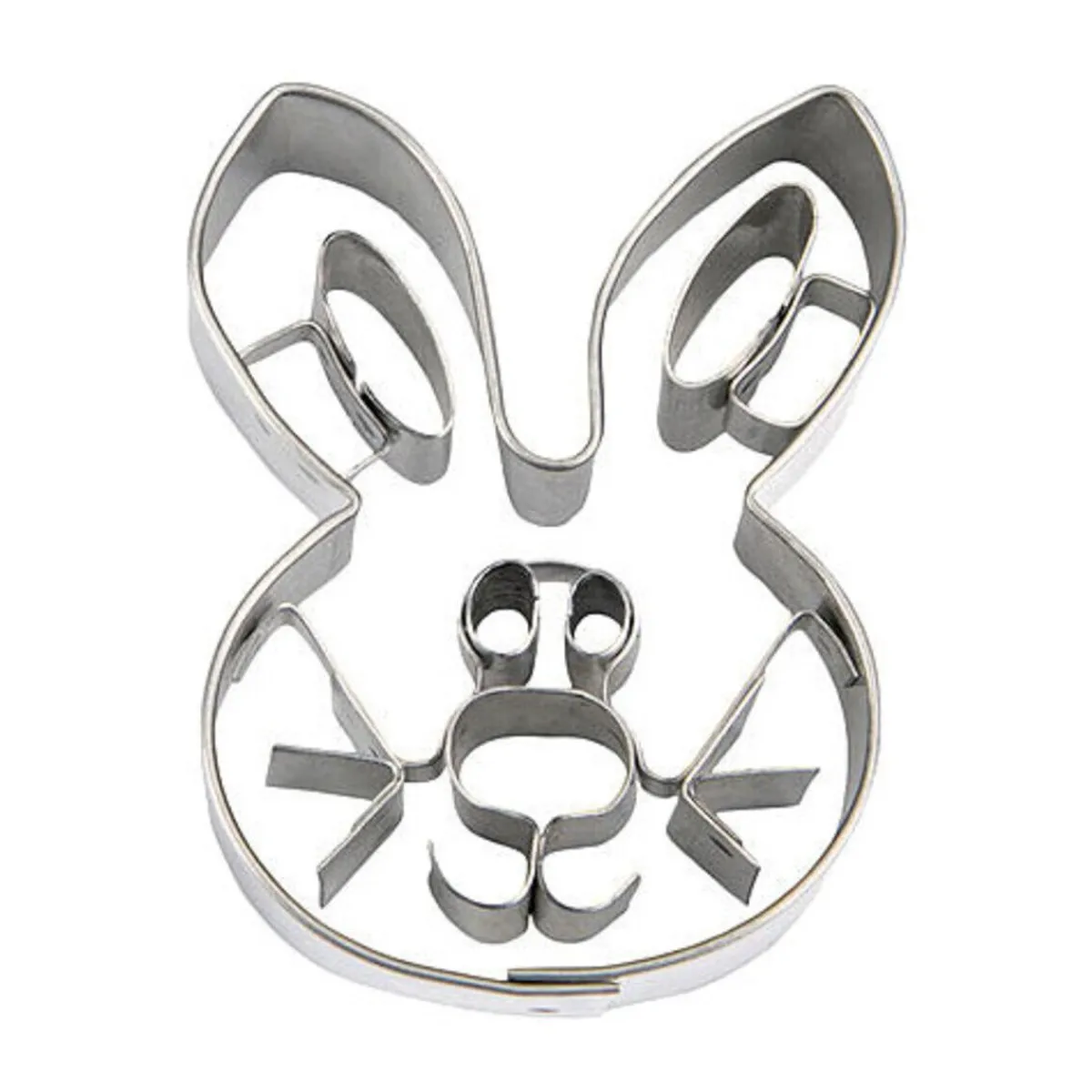 Präge-Ausstecher Hasengesicht 5,5 cm silber<Städter Clearance