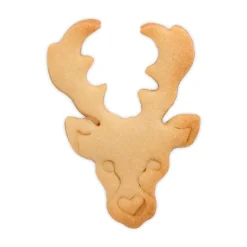 Präge-Ausstecher Hirschkopf 6 cm silber<Städter Sale