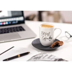 Villeroy & Boch Becher|Henkelbecher 0,29 l Statement But first Coffee