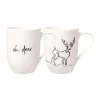 Villeroy & Boch Becher|Weihnachtsgeschirr|Henkelbecher 2er-Set Statement XMAS Rentier