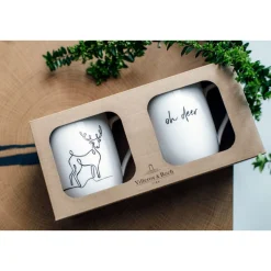 Villeroy & Boch Becher|Weihnachtsgeschirr|Henkelbecher 2er-Set Statement XMAS Rentier
