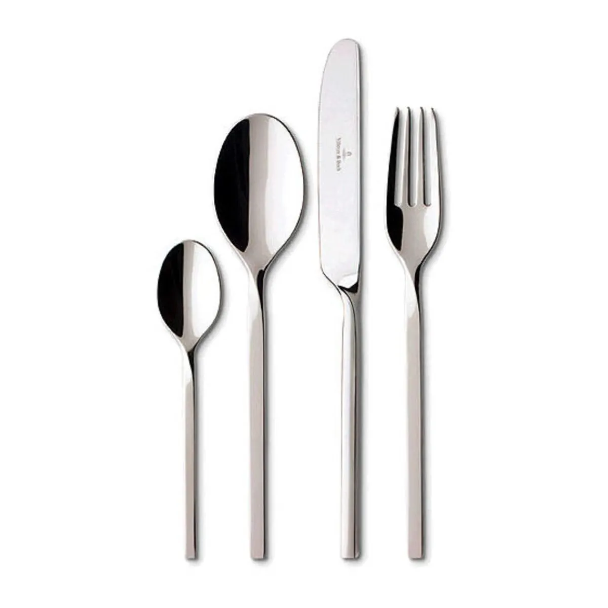 Villeroy & Boch Besteck Set 12 Personen|Tafelbesteck-Set 70-tlg. NewWave Edelstahl