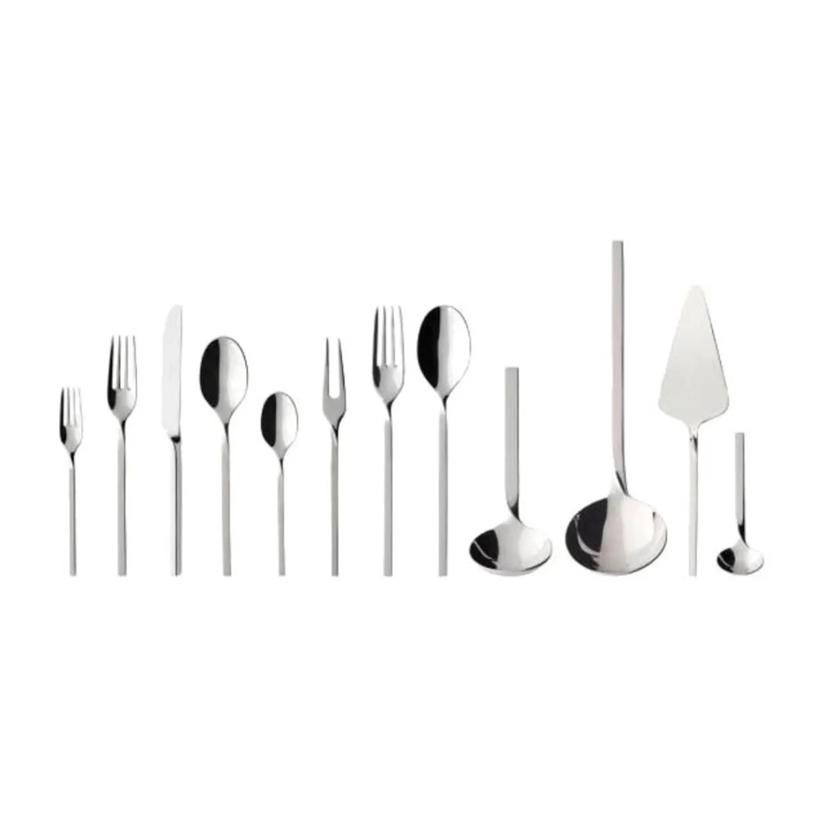 Villeroy & Boch Besteck Set 12 Personen|Tafelbesteck-Set 70-tlg. NewWave Edelstahl