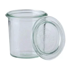 Mini-Sturzglas 140ml (Einmachglas) o. Klammern u. Gummi 761<Weck New