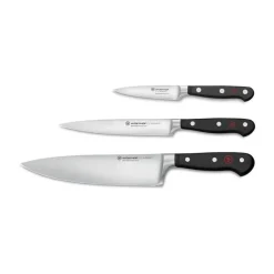 Messer-Set 3-tlg. Classic schwarz<Wüsthof Discount