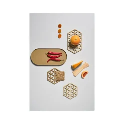 Untersetzer 16x14 cm Triangles Warm Sand<Zone Denmark Outlet