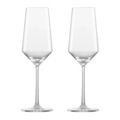 Zwiesel Glas Champagnergläser|Champagnerglas 2er-Set Pure mit Moussierpunkt