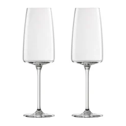 Zwiesel Glas Weihnachten|Silvesterparty|Sekt- und Schaumweinglas leicht & frisch 2er-Set Vivid Senses