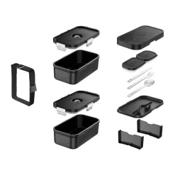 Zwilling Kochwelt Entdecken|Brotdosen|Vakuum-Lunchbox to go 16-tlg. Fresh & Save schwarz