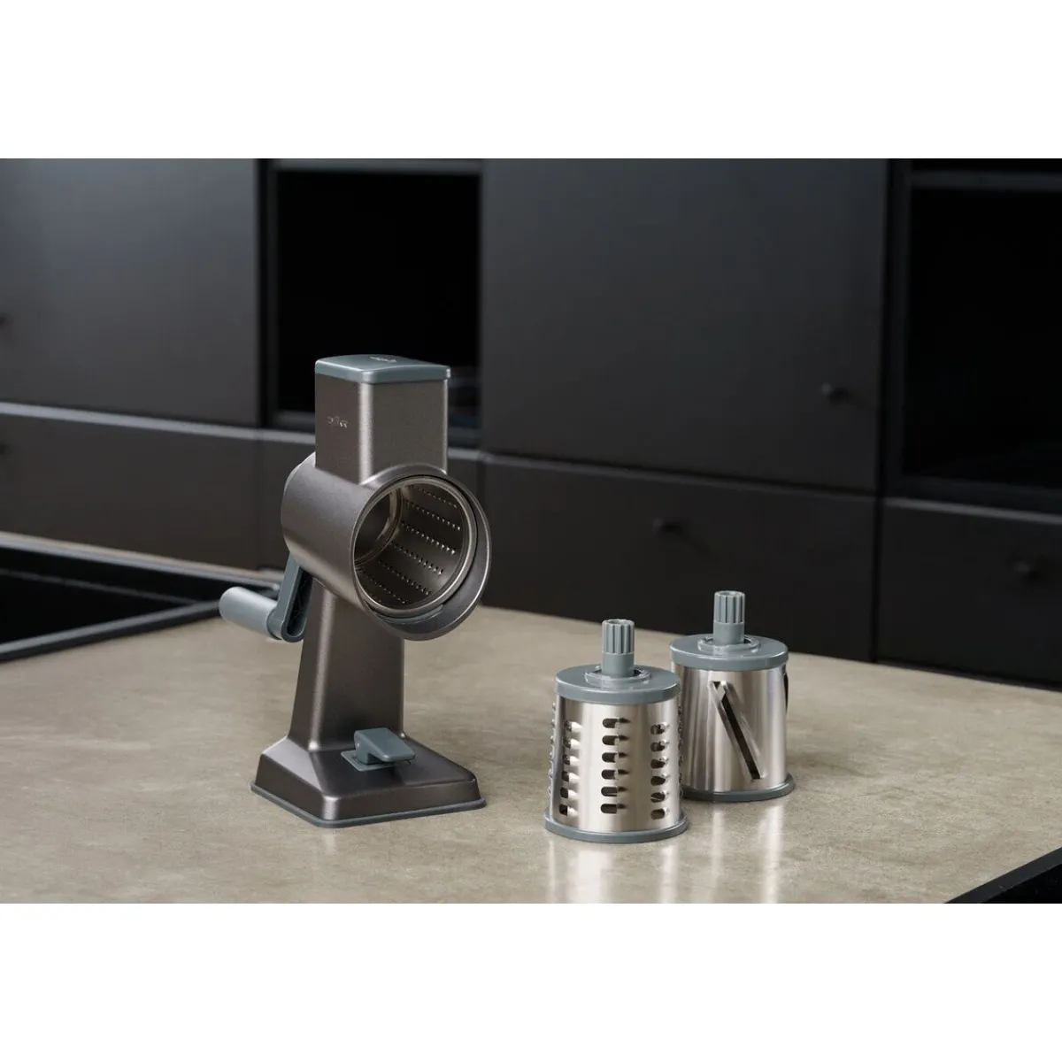 Zyliss Essentials|Einmachen & Fermentieren|Trommelreibe 4-tlg. Gourmet schwarz